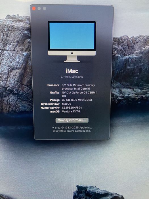 iMac 27" Late 2013 – 32 GB RAM, SSD PCIe