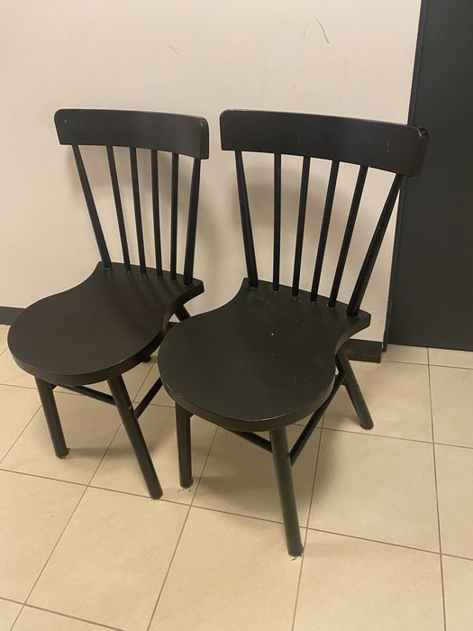 IKEA NORRARYD Krzesło, czarne 4 szt