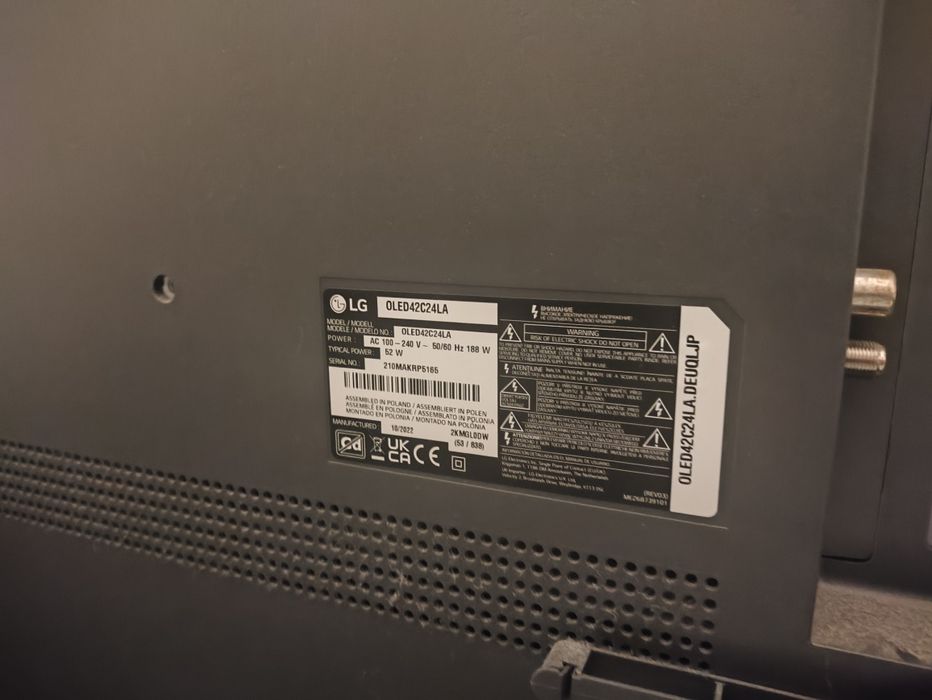 LG OLED 42" C2 Evo