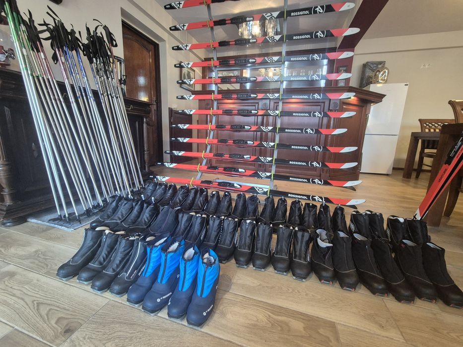 Narty biegowe rossignol x Tour + kijki + buty do narciarstwa biegowego