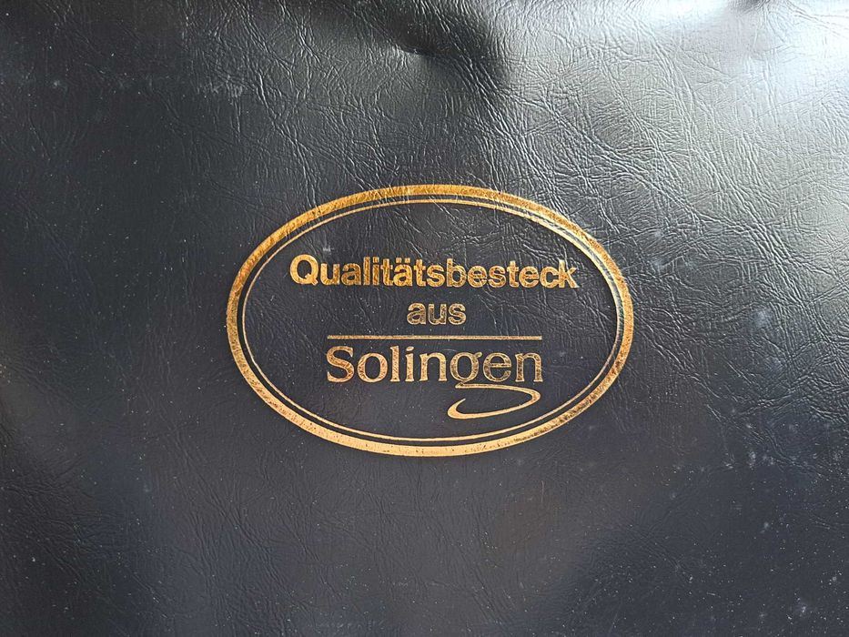 SOLINGEN ESMEYER rostfrei komplet zestaw sztućców 12 osób walizka