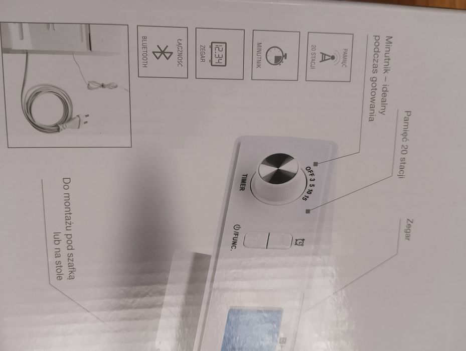 Radio kuchenne białe