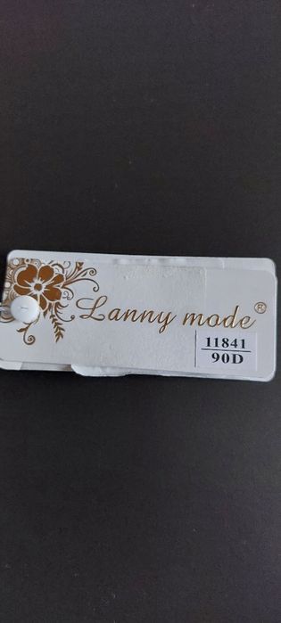 Lanny Mode Elegancki Niebieski Biustonosz Odpinane Strapsy 90D