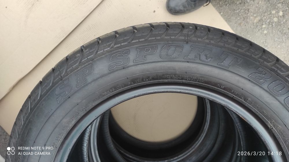 Шини 185/60/14. Dunlop sp spirt 2000