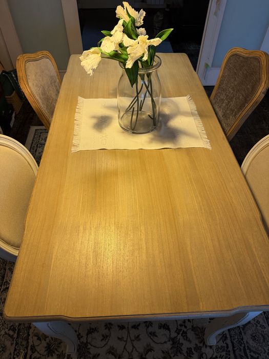 Mesa sala de jantar 4 cadeiras Josephine