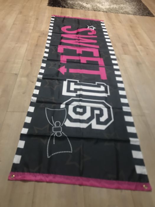 Baner urodzinowy + świeczki