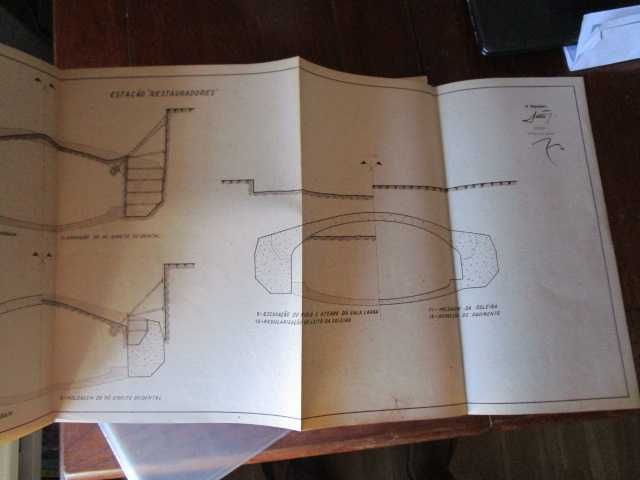 Metro Metropolitano plantas antigas construção 1951 !
