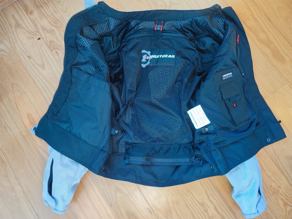 Vestuário mota calças, casaco, botas