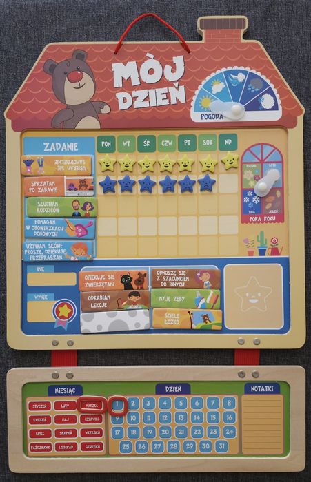 Tablica edukacyjna magnetyczna