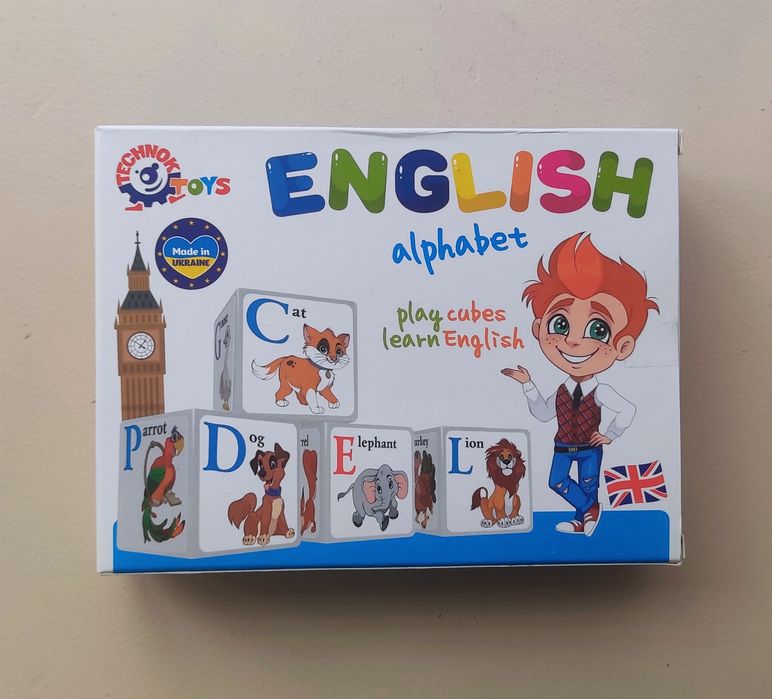 Нові кубики з англійськими літерами. Ціна з олх-доставкою!