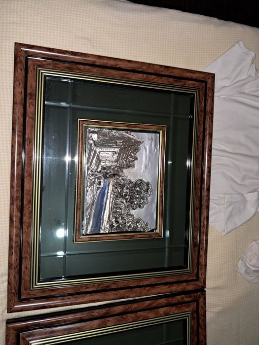 Quadros com desenho em prata arg 925