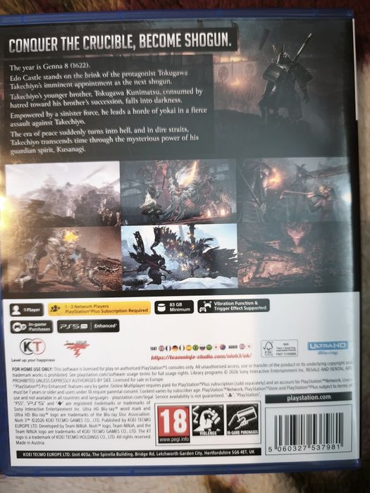 Ps5 Nioh 3 możliwa zamiana