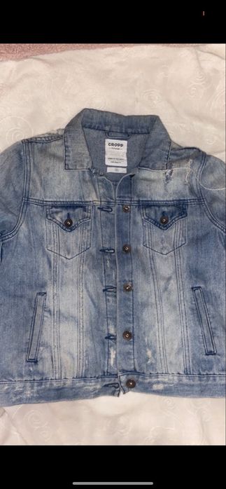 jeansowa kurtka cropp