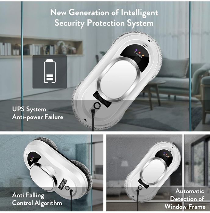 Robot Limpador de janelas inteligente Sucção 5600pa *Novo na Caixa*