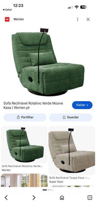 Sofa reclinável rotativo novo