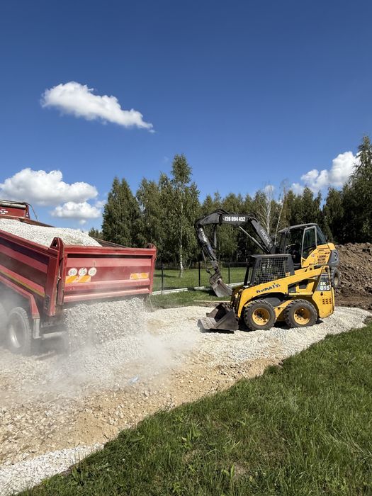 Wynajem koparki, minikoparki, usługi prace ziemne