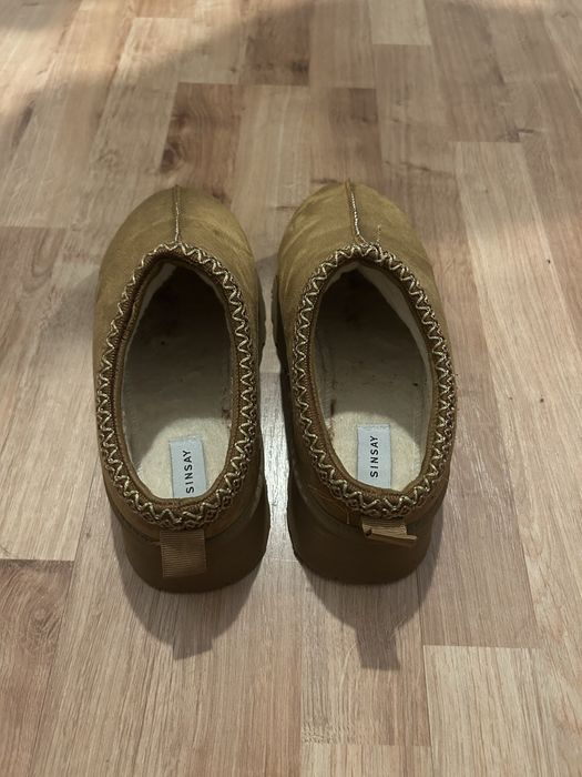 Buty śniegowce beżowe damskie roz 38 Sinsay