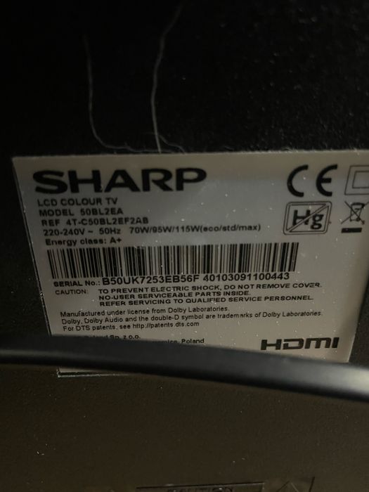 Телевізор Sharp 50 smart tv 4k