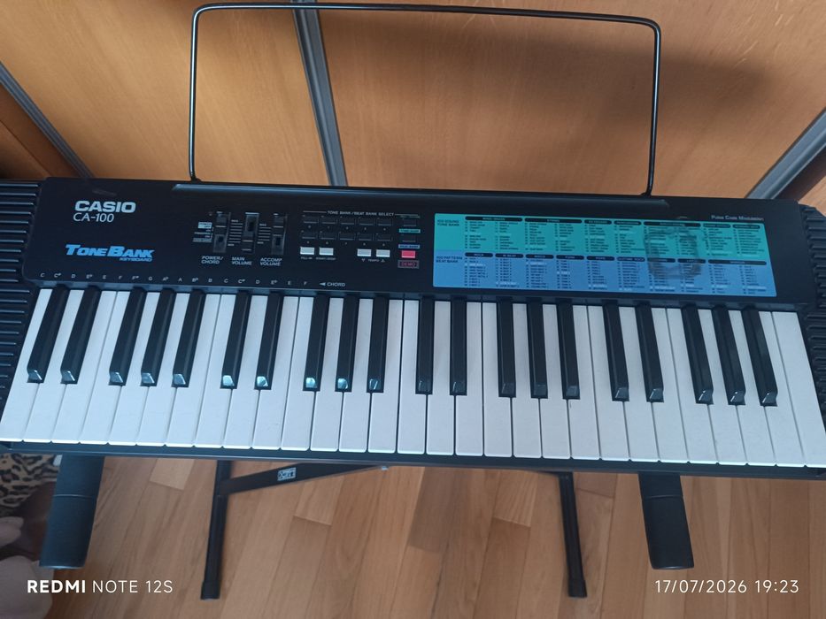 Piano eletrónico Casio CA-100 Tone Bank