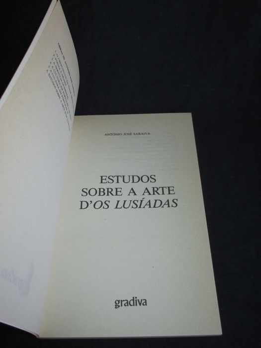 Livro Estudos sobre a Arte D' Os Lusíadas António José Saraiva