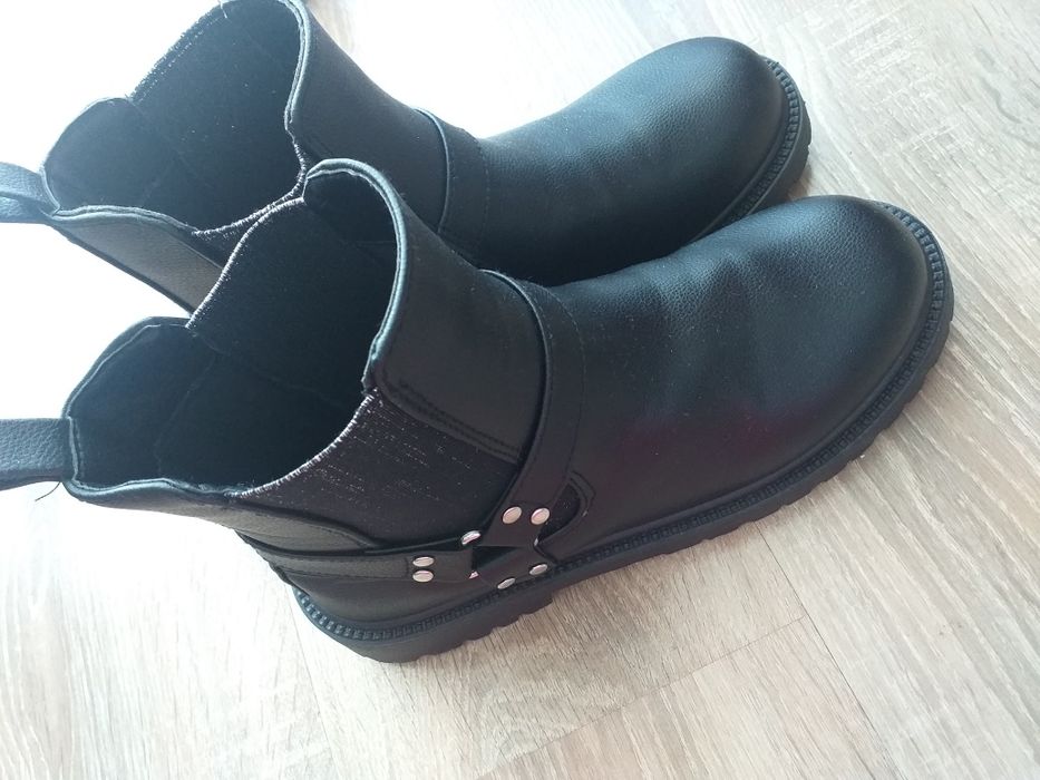 Czarne botki damskie Janina 37/38 Nowe