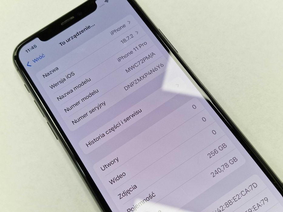 Iphone 11 PRO 256GB/ Space Gray/ 68%/ Grade C