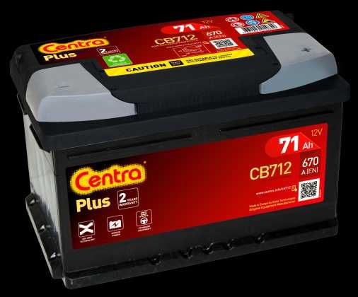 Akumulator Centra Plus 12V 71Ah 670A