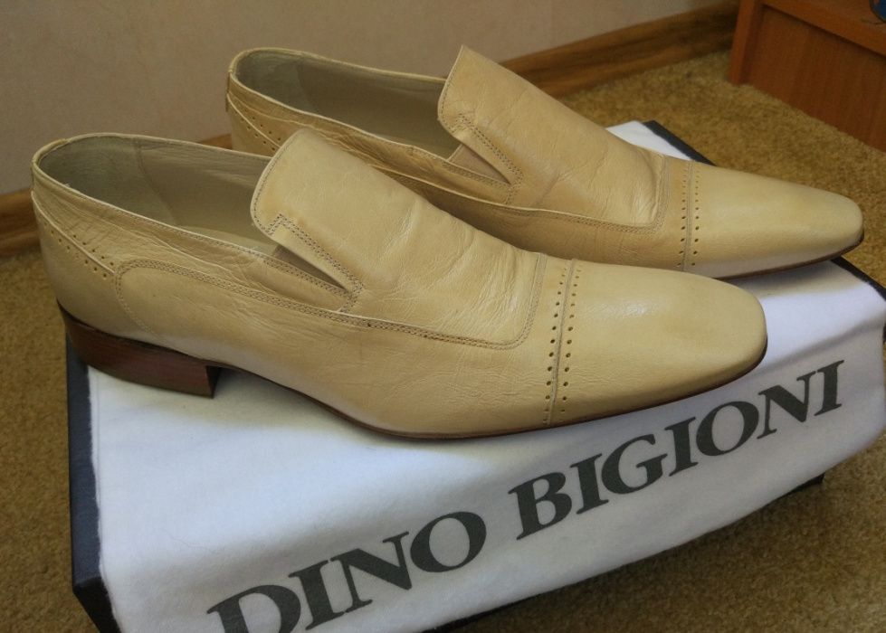 Туфли мужские кожаные кожа питон крокодил страус DINO BIGIONI Италия