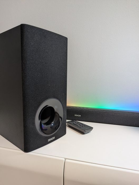 (Jak nowy, Gwarancja) Soundbar + Subwoofer Denon DHT-S316 /BT/ARC/120W