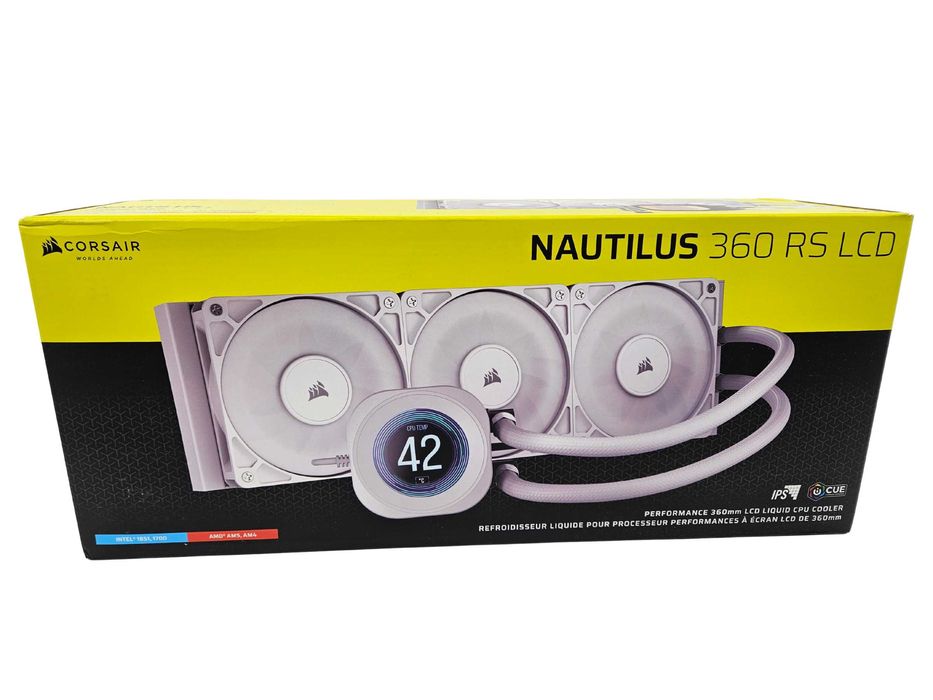 Водяне охолодження Corsair NAUTILUS 360 RS LCD White Edition