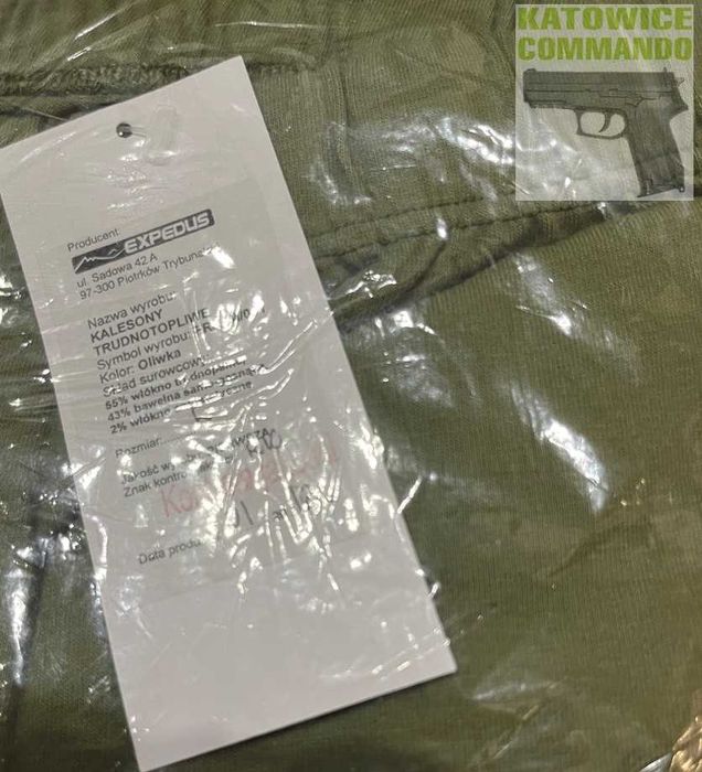 Bielizna Trudnopalna Długa EXPEDUS WS - Kpl. (bluza +spodnie) roz. L