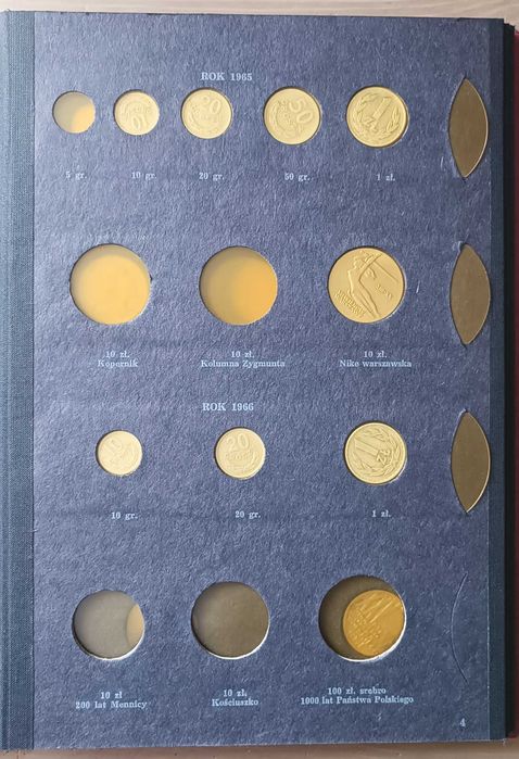 Monety od 1949 do 1972 Klaser