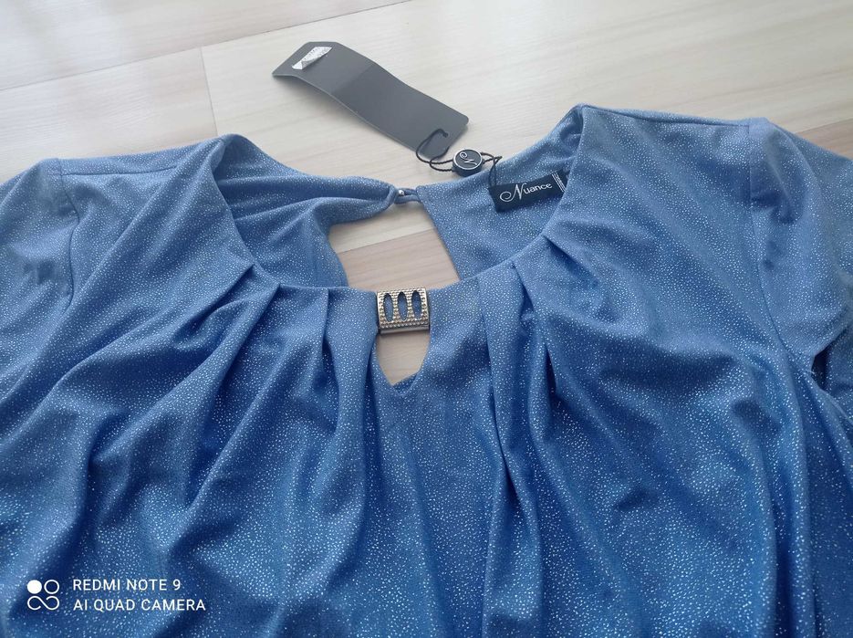 Sukienka 46 niebieska Komunia, wesele