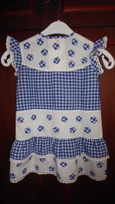 Sukienka dziewczęca country western HANDMADE 3-5 lat jak nowa