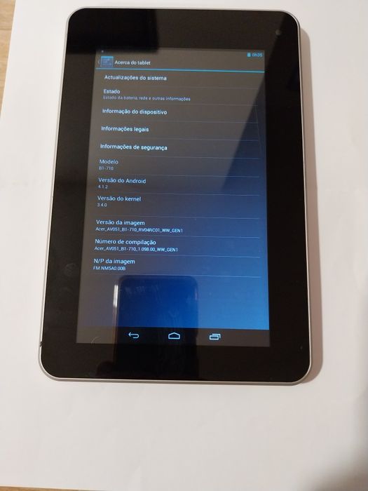 Tablet ACER modelo B1-71064739310319746123