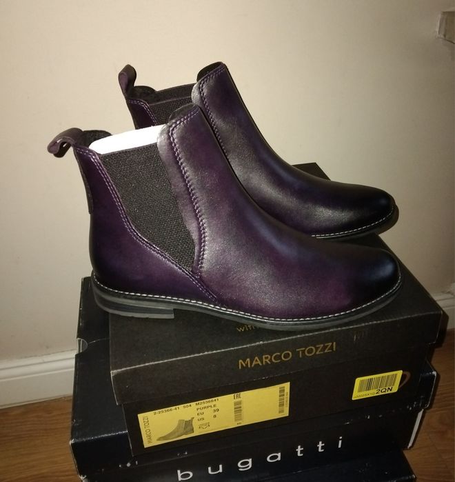 -40% Botki skórzane Marco Tozzi. R.39.