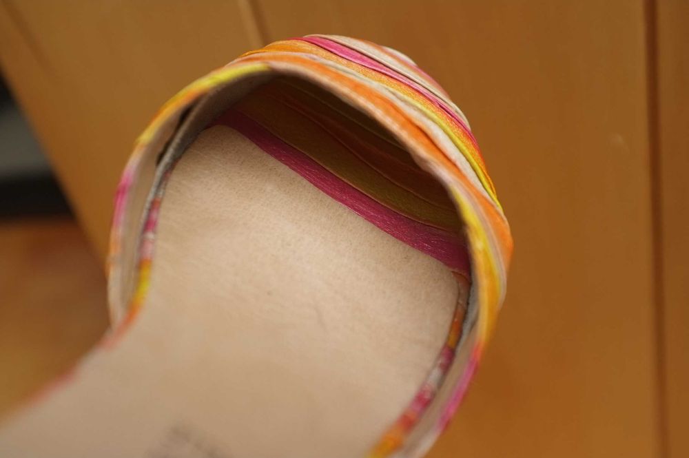 Espadryle sandały na koturnie skórzane sandały Venezia koturny boho