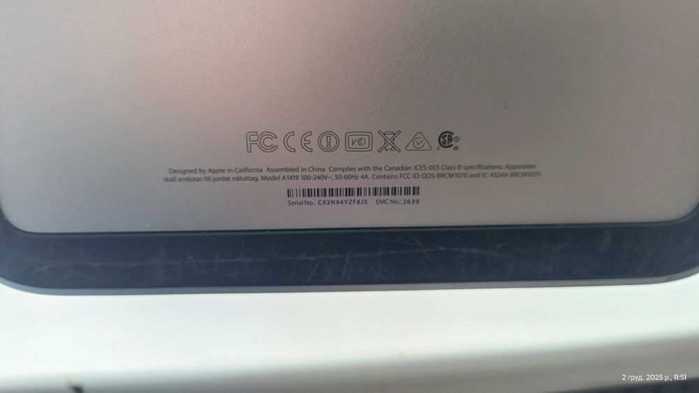 Розборка iMac 27″ Late 2013, без екрану, читати опис.