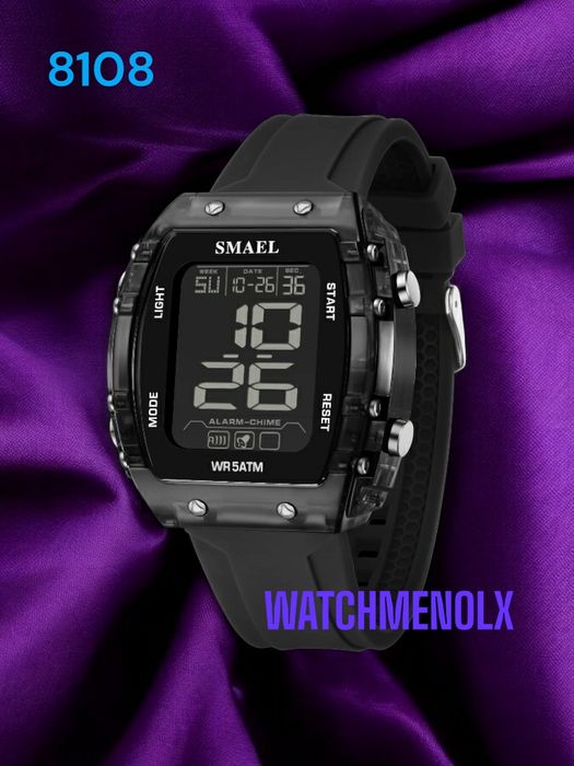 Zegarek SMAEL 8108 nowy model  2025 czarny