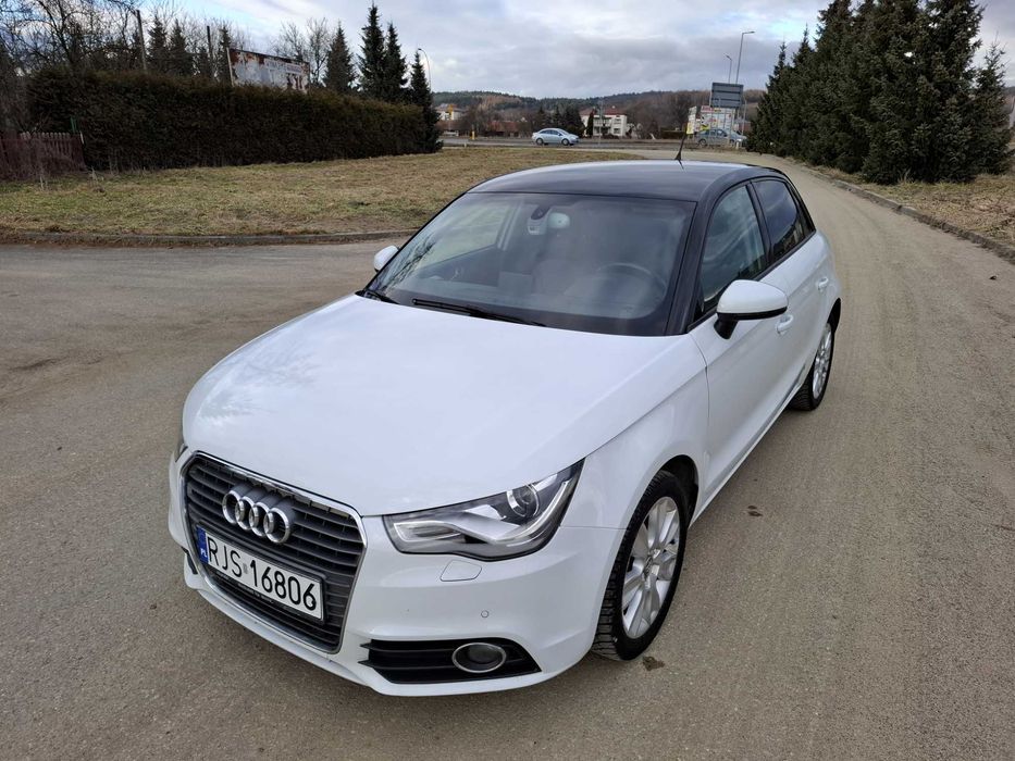 Audi A1 2.0 TDI 143KM 2012r Led Bi-Xenon Navi 2x Alu Biała 5 Drzwi