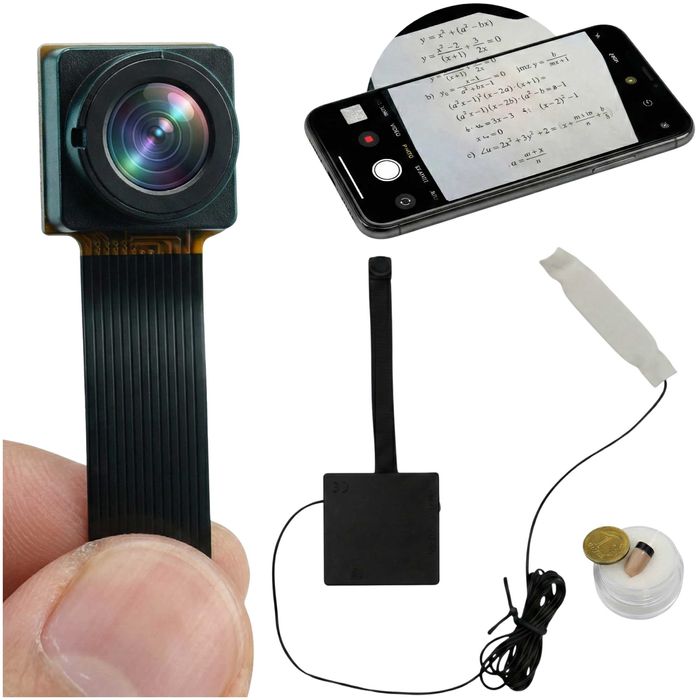 Zestaw Na Egzamin mikro Słuchawka + Kamera WIFI Ukryta czytanie tekstu