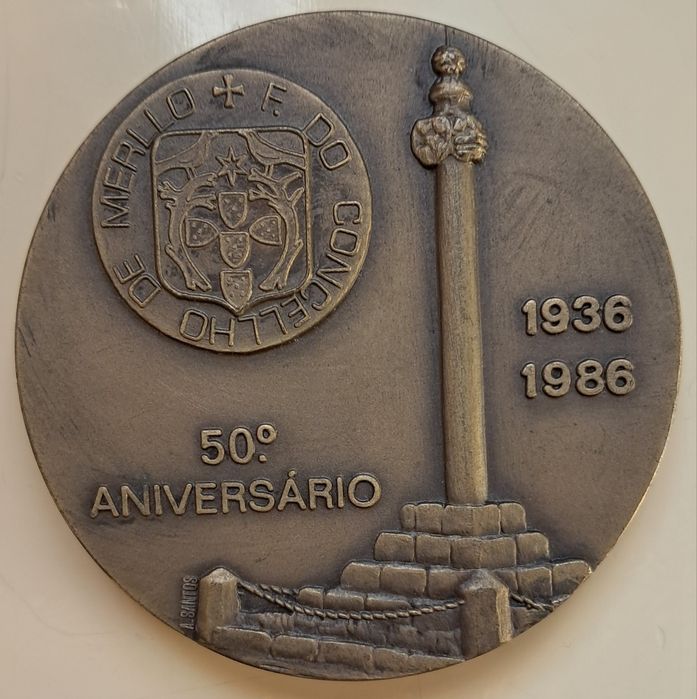 Medalhas de Bombeiros, 4 diferentes, Vila Meã,Régua,Melo,Fafe.