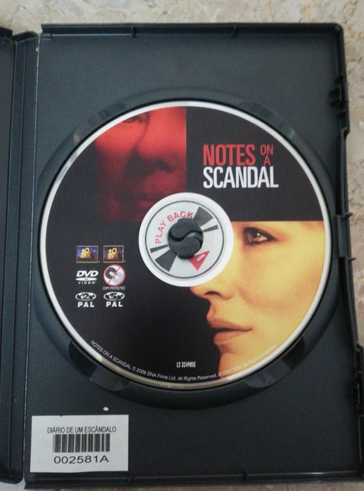 DVD diário de um escândalo
