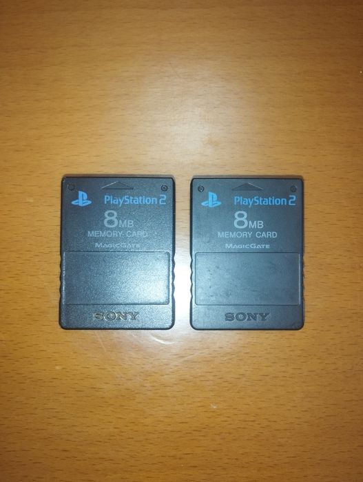 2 Cartões de memória originais de ps2 (8mb)