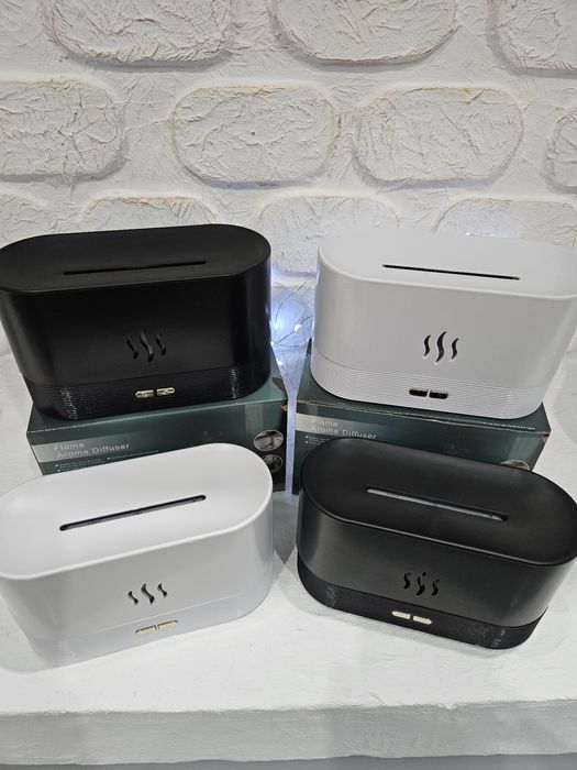 Увлажнитель воздуха led підсвітка  пламя Зволожувач  повітря нічник