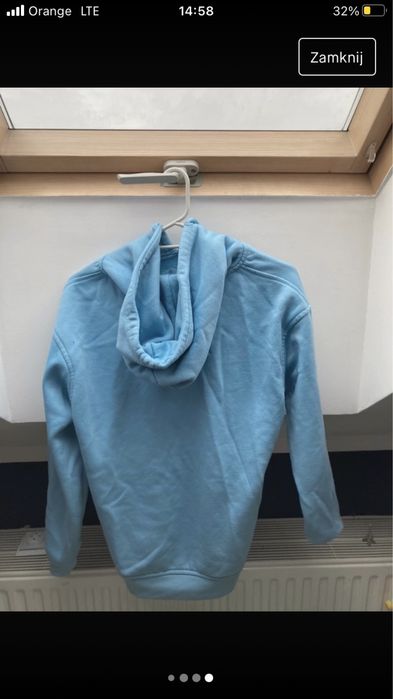 hoodie bluza niebieska