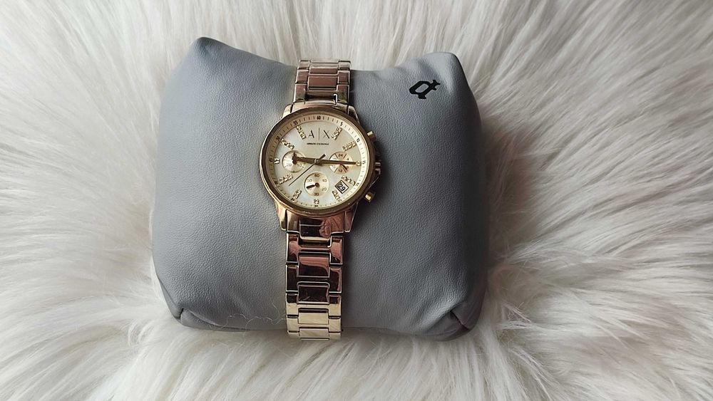 Relógio Armani Exchange AX Dourado – Original