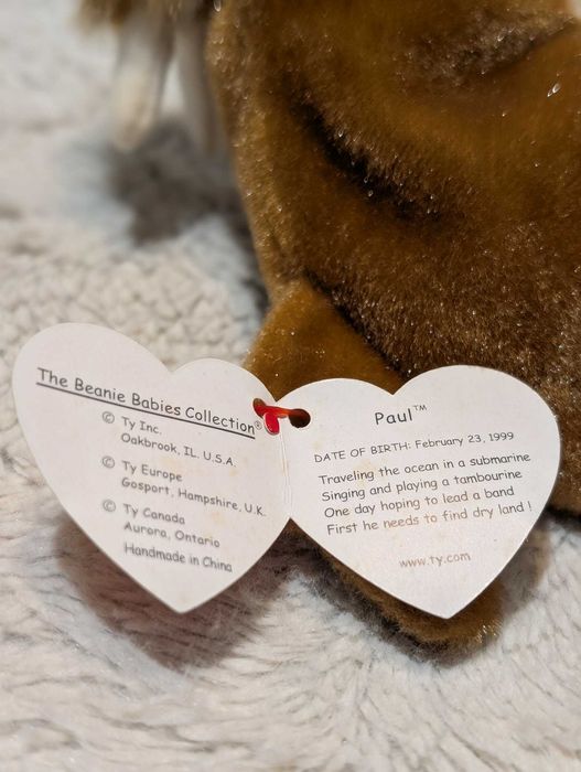 TY Beanie Babies Paul 1999 – mors