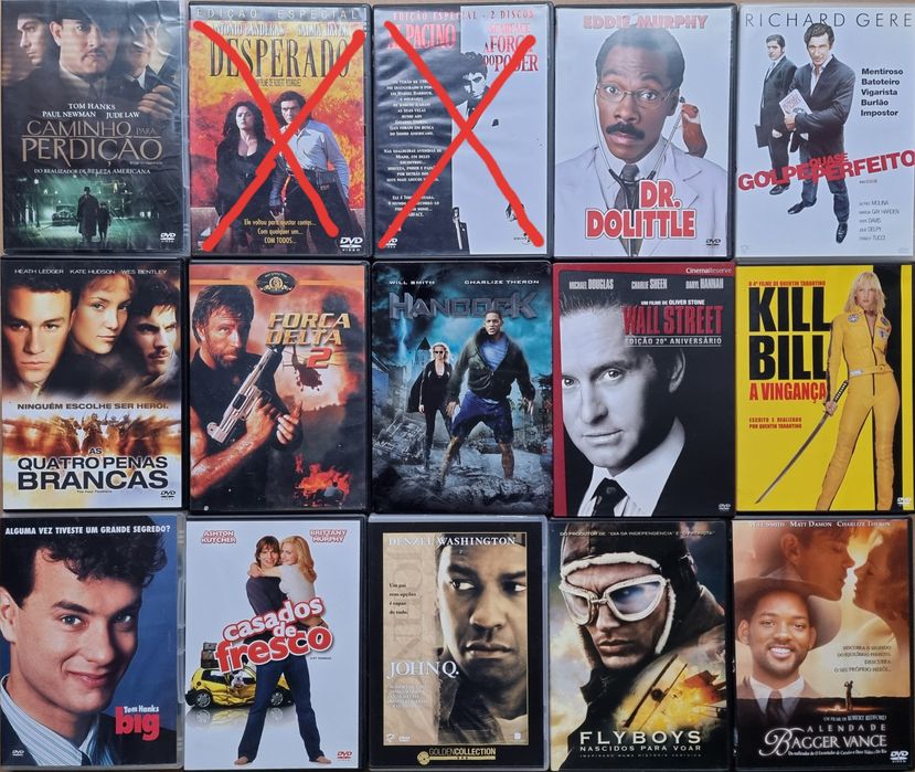 Filmes em DVD (Terror, clássicos, comédia, ..) (Lote 1 de 3)