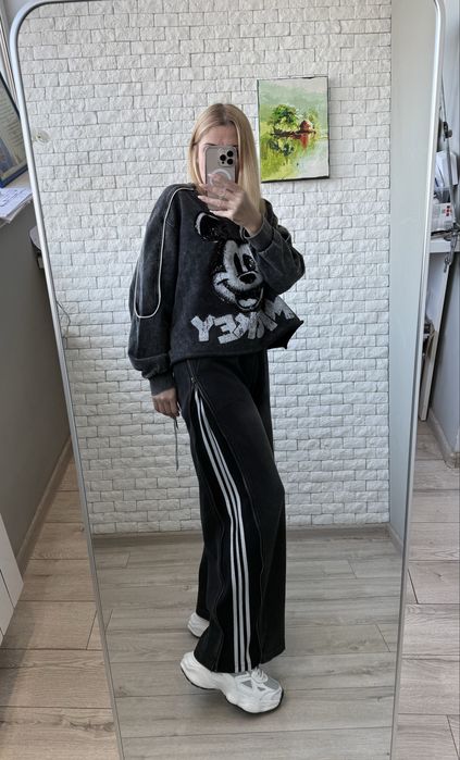 Широкі жіночі штани палаццо з лампасами. Женские штаны палаццо лампасы